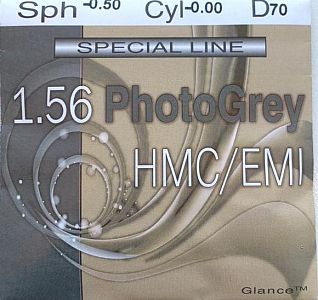Glance 1.56 HMC фотохром (хамелеон) серый