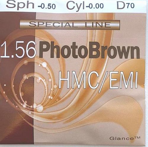 Glance 1.56 HMC фотохром (хамелеон) коричневый Glance 1.56 HMC фотохром (хамелеон) коричневый