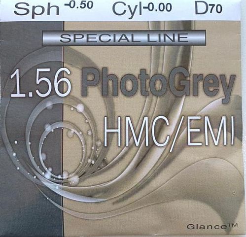 Glance 1.56 HMC фотохром (хамелеон) серый Glance 1.56 HMC фотохром (хамелеон) серый